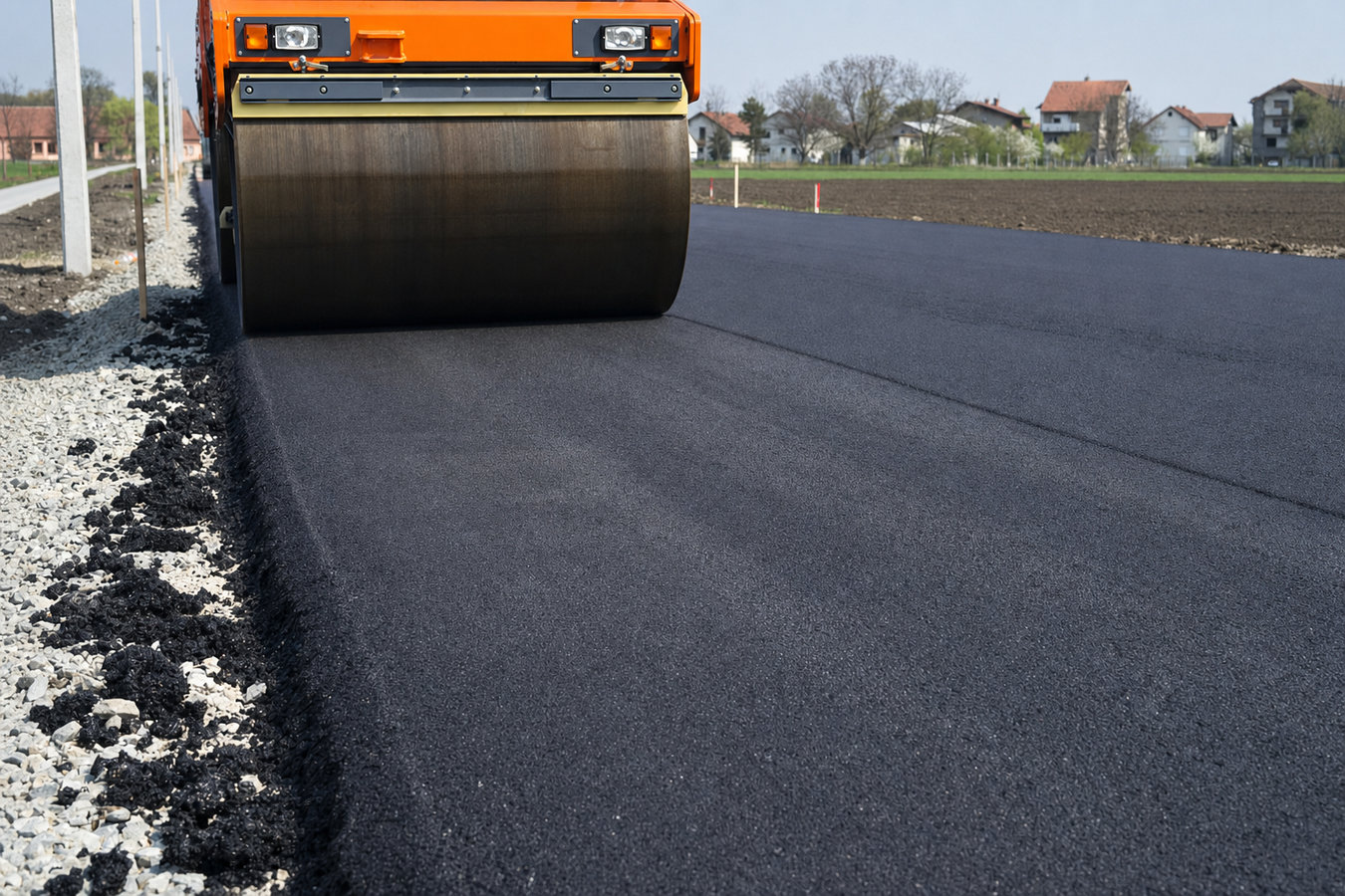 Commercial asphalt paving