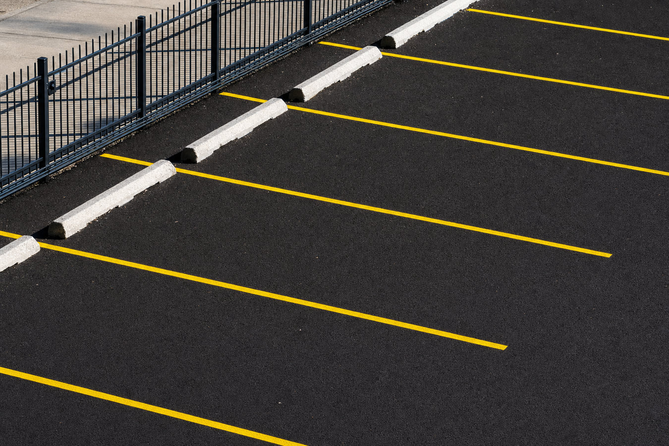 Parking lot striping